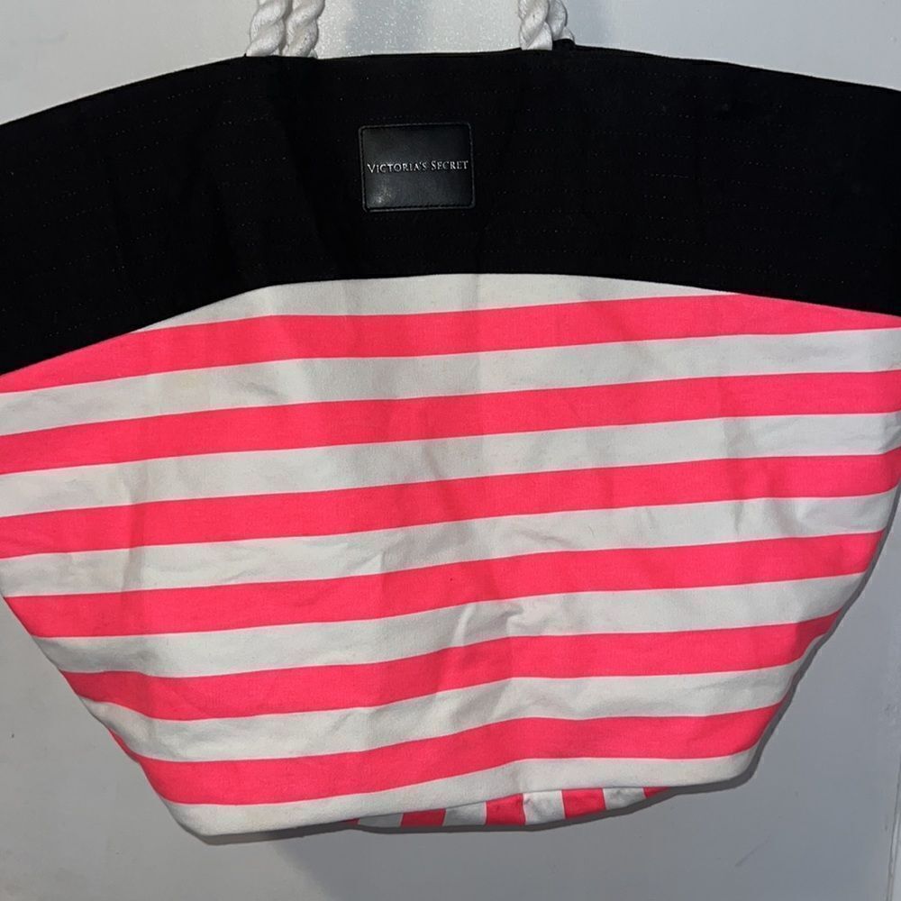 VICTORIA’S SECRET Pink Stripe Large Tote Bag - Picture 3 of 7